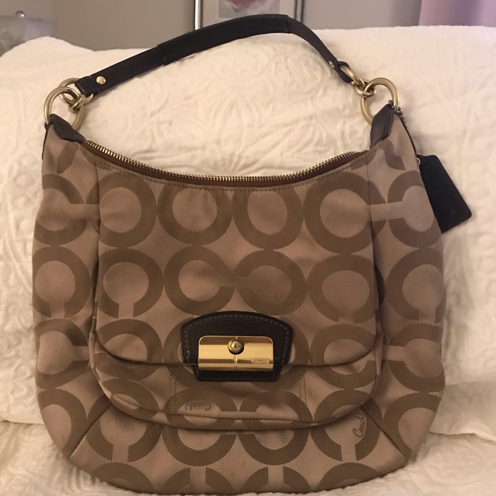 EUC coach fabric purse